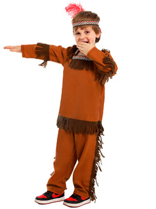 <span class=keywords><strong>Disfraz</strong></span> de Pueblo Forestal para Niños - Conjunto de Túnica y Leggings con Estampado Animal para Disfraces y Actuaciones - Product Image 3