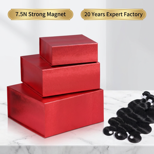 Caja <span class=keywords><strong>para</strong></span> Pelucas de Boutique |   Estuche Magnético Rígido Plegable <span class=keywords><strong>para</strong></span> Extensiones de Cabello de Lujo - Product Image 1