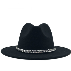 Nam giới và phụ nữ rộng vành cảm thấy Mũ Fedora Panama với chuỗi cho cảnh mùa hè ngoài trời bình thường - Product Image 6