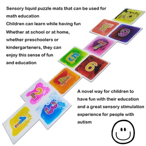 Nuovo Arrivo: Tappetino Sensoriale Numerico 1-10 per Prescuola, Giocattoli Slime, Regalo per Bambini, Giochi per Feste, Piastrelle Liquide da Pavimento - Product Image 3