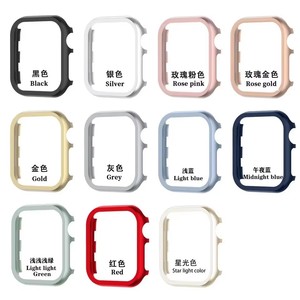 Étui pare-chocs en métal <span class=keywords><strong>pour</strong></span> <span class=keywords><strong>Apple</strong></span> <span class=keywords><strong>Watch</strong></span> 7 <span class=keywords><strong>SE</strong></span> Series 6 5 4 3 Housse de protection <span class=keywords><strong>pour</strong></span> IWatch 45mm 41 40 44 38 42mm Shell Hard Frame - Product Image 6