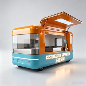 Chariot alimentaire électrique sur <span class=keywords><strong>roues</strong></span> avec équipement de cuisine complet pour la vente de rue et les services de restauration en plein air - Product Image 4