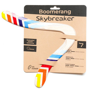 Jouet de disque volant <span class=keywords><strong>boomerang</strong></span> en bois pour adultes pour jeux de pelouse en plein air - Product Image 1