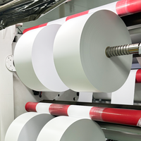 Usine directe 54u blanc mat PP étiquette de Film auto-adhésif fort rouleau d'autocollant Jumbo de papier jet d'encre acrylique