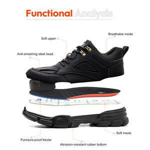 Amazon chaussures <span class=keywords><strong>de</strong></span> sécurité à bout en acier pour hommes chaussures <span class=keywords><strong>de</strong></span> travail confortables anti-chocs et anti-crevaison - Product Image 3