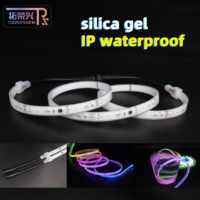 Tira de LED RGB TRX WS2811 WS2812, 120 LED/m, CRI90, para Techos de Automóviles, Iluminación de Paisajes, USB, Direccionable, Programable, IP67, Impermeable