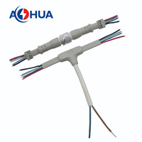 Système de contrôleur d'éclairage d'élevage de bétail faisceau de câbles LED M16 connecteur de câble mâle femelle 2 + 2Pin connecteur PVC IP65
