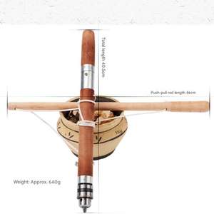 Taladro Recto Multifunción de Estilo Antiguo para Trabajos de Carpintería Doméstica, Tallado y Perforación, Máquina Versátil para Perforar Madera - Product Image 2