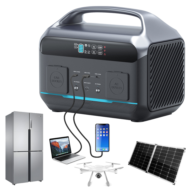 High Quality 600w Multi-Output Compact Portable Power Station for Laptop Charging