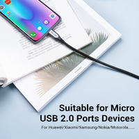 Cable USB Vention 2.0A a Micro-B 2A, Cable Micro USB, Cable de Carga Micro USB, Aleación de Aluminio