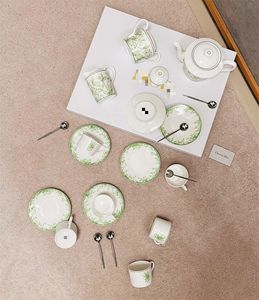 Service à café de luxe en porcelaine fine de la série D, 15 pièces, avec tasses à café et soucoupes de style américain, bouilloire - Product Image 4