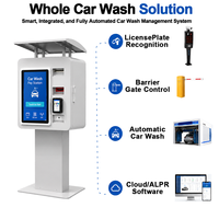 Station de paiement pour lavage auto extérieure étanche avec écran tactile 21,5 pouces, accepteur de billets, paiement par carte, centre de lavage libre-service sans surveillance