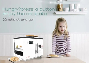 Máquina para Hacer Roti, Máquina Eléctrica para Chapati y Tortillas, 20 Unidades a la <span class=keywords><strong>Vez</strong></span> para Panes Planos, Naan, Panqueques, Dispositivo de Cocción Totalmente Automático - Product Image 6