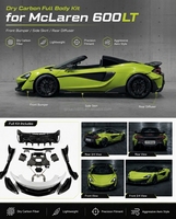 Kit de carrosserie complet en fibre de carbone sèche style 600LT pour McLaren 540C 570S 570GT, conversion 2015-2020