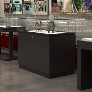 Vitrine en verre autoportante avec éclairage LED Utilisation en musée et en salle d'exposition Dimensions personnalisables respectueuses de l'environnement - Product Image 6