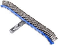 Vente chaude 18 "/45CM Brosse murale de luxe avec brosse en acier inoxydable pour brosse de nettoyage de piscine