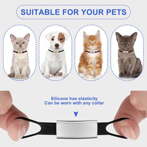Custom Engraved Easy Read Cute Silicone Pet Collar Accessories Stainless Steel ID <b>Tags</b> - Product Image 4
