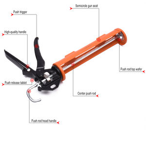 <span class=keywords><strong>Pistolet</strong></span> à mastic en <span class=keywords><strong>silicone</strong></span> professionnel Harden, robuste, manuel, 9 pouces, en acier - Product Image 2