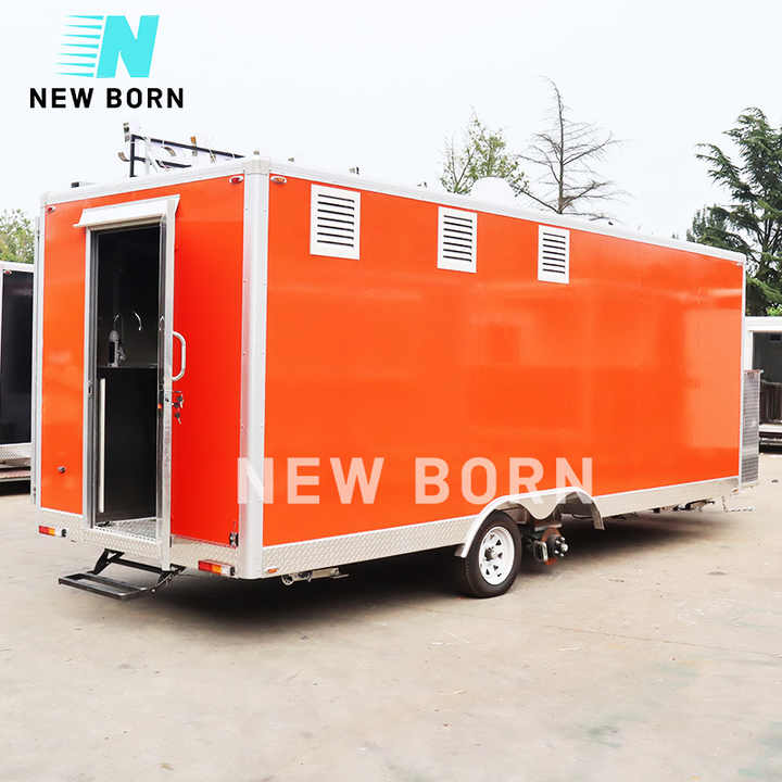 New Born Best Selling Consession Food Truck Container Restaurant Pizza Oven Trailer Consession Ice Cream Van Cooling Van Truck