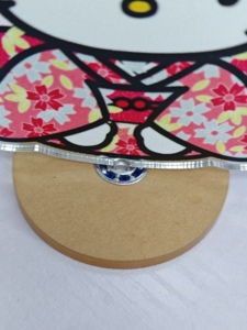 Support acrylique double face personnalisé, plaque rotative transparente, support acrylique transparent, personnage humanoïde, personnage de star, ornement de bureau, cadeau - Product Image 4