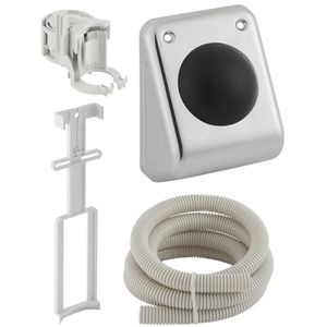 Válvula de control de descarga neumática de pared con manguera y kit de montaje para inodoro - Product Image 1