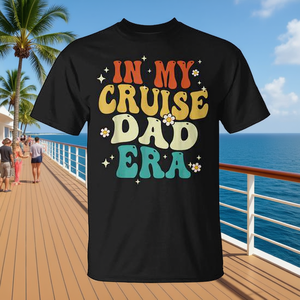 T-shirt In My Cruise Dad Era au design rétro pour hommes, cadeau pour la fête des pères - Product Image 3