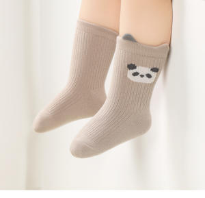 Chaussettes pour bébé automne-hiver 2026, chaussettes pour bébé mi-mollet à motif de dessin animé, chaussettes mignonnes pour bébés garçons et filles, ne serrent pas les jambes ni ne les font tomber - Product Image 2