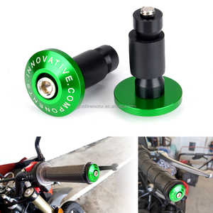 Motorfiets Accessoires Handvat Eind Pluggen Grip <span class=keywords><strong>Cap</strong></span> Anti Vibratie Schuif Plug Voor Yamaha Kawasaki Honda Crossmotor Groen - Product Image 2