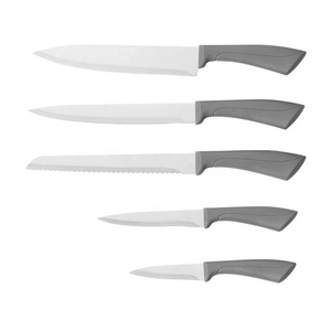 Ensemble de blocs de couteaux en acier inoxydable, 6 pièces <span class=keywords><strong>Couteau</strong></span> de Cuisine, <span class=keywords><strong>Couteau</strong></span> <span class=keywords><strong>Couteau</strong></span> de Cuisine en acier inoxydable avec manche en plastique - Product Image 2
