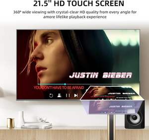 InAndOn 1TB KV-HT215 Machine de karaoké 4-en-1 avec écran tactile 21,5 pouces, système KTV domestique, deux microphones sans fil, WiFi et Bluetooth, OEM ODM - Product Image 2