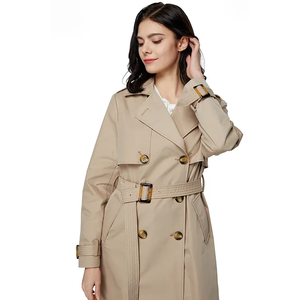 Cappotto Lungo Classico da Donna in Maglia Pesante <span class=keywords><strong>Verde</strong></span> con Fibbie, Imbottito e Isolante - Product Image 5