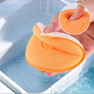 Hai mặt miếng bọt biển mạnh mẽ làm sạch điện giàu bọt vô hại đồ dùng nhà bếp làm sạch với treo lỗ - Product Image 6