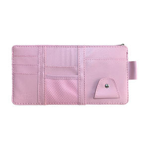 Sac <span class=keywords><strong>de</strong></span> rangement multifonctionnel en cuir pour pare-soleil <span class=keywords><strong>de</strong></span> voiture Organisateur <span class=keywords><strong>de</strong></span> porte-cartes Clip pour lunettes Accessoires <span class=keywords><strong>de</strong></span> garniture automobile pour voiture - Product Image 3