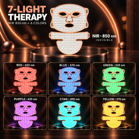 Masque de Beauté LED Portable 7 Couleurs Rechargeable avec Zone Cou, Appareil Facial Portatif pour Salons et Spas – Fournisseur en Gros OEM