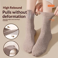 Chaussettes jetables unisexes épaisses mi-mollet, anti-odeur, sans lavage, pour les voyages automne-hiver