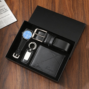 Coffret <span class=keywords><strong>Cadeau</strong></span> Premium <span class=keywords><strong>pour</strong></span> <span class=keywords><strong>Homme</strong></span> 2026 : Portefeuille en Cuir, Ceinture, Montre-bracelet, Lunettes de Soleil – Marque Personnalisée – <span class=keywords><strong>Cadeau</strong></span> de Luxe <span class=keywords><strong>pour</strong></span> Anniversaire et Noël - Product Image 3