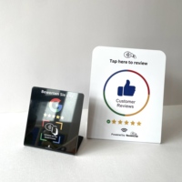 Carte NFC personnalisée avec code QR pour les commentaires des clients, outil de marketing numérique sans contact