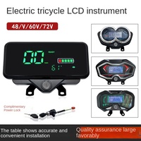 Speedometer listrik sepeda roda tiga, tampilan Harga Speedometer Digital dengan tampilan LED untuk sepeda roda tiga
