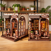 Rumah Boneka Miniatur Dessert House yang Detail, Kit DIY dengan Miniatur Realistis, Model Pajangan 3D untuk Dekorasi Rak