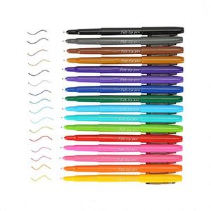 Marqueurs d'art à base d'eau pour enfants avec logo personnalisé, 24 couleurs, pointe fine de 0,7 mm à 4 mm, ensemble de stylos à pointe feutre pour peinture avec encre permanente - Product Image 1
