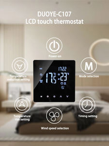 Thermostat de chauffage au sol intelligent Tuya WiFi pour radiateurs électriques avec commande vocale, <span class=keywords><strong>compatible</strong></span> avec <span class=keywords><strong>Google</strong></span> <span class=keywords><strong>Home</strong></span> - Product Image 4