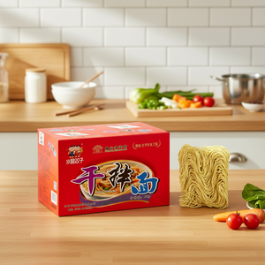 Mie Mangkuk Besar 3kg Penjualan Langsung Pabrik Dapat Disesuaikan Rendah Kalori Kemasan Kotak Mie Buatan Tangan Lezat