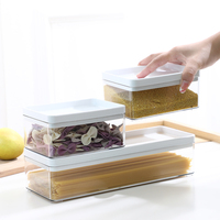 Vente flash : Organisateur de réfrigérateur de cuisine, boîte de rangement pour le déjeuner des enfants, récipient transparent pour aliments pour animaux de compagnie