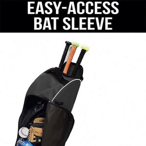 BSCI factory Customized heavy duty baseball <b>bags</b> rolling softball rig <b>wheeled</b> baseball bat <b>bag</b> with 2 rails - Product Image 5