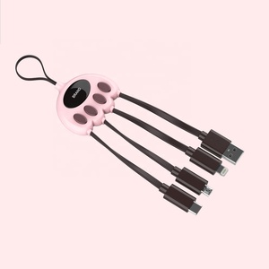 La Dernière Conception Peut Être Cadeau Enveloppé Câble Usb Porte-clés 4 En 1 Pour <span class=keywords><strong>Iphone</strong></span> + Câble de Données Micro Usb - Product Image 3