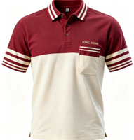 Chemises Polo pour Hommes en Piqué 100% Polyester de Haute Qualité, Rayures Classiques, Uniformes, Vêtements de Travail, Chemises Polo de Golf pour Hommes