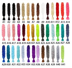 Hot Bán Bán Buôn 41 Inch 165G Đầy Màu Sắc Tổng Hợp Dải Bện Phần Mở Rộng Tóc Tổng Hợp Bện Tóc - Product Image 6