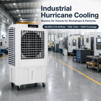 Ventilateur de refroidissement industriel sur roues 750W haute puissance avec minuterie 1-24H pour centre de distribution