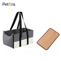 Sac de transport matelassé de luxe Petora pour chien, anti-rayures, pour l'extérieur et la voiture