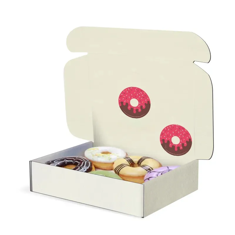 Bán buôn tùy chỉnh Donut hộp Cookie Pastry hộp tráng miệng hộp cho sô cô la bên ủng hộ